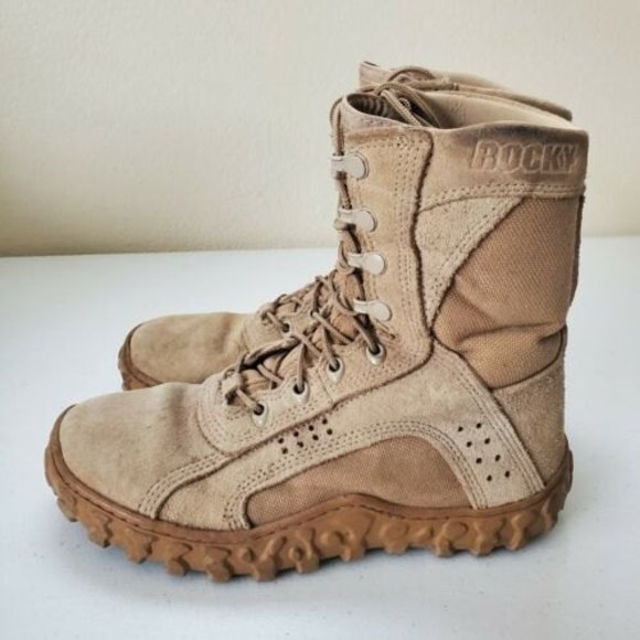 Rocky Mens Vibram Special Ops Tactical Military Boots Lace Up Mid-Calf 6M